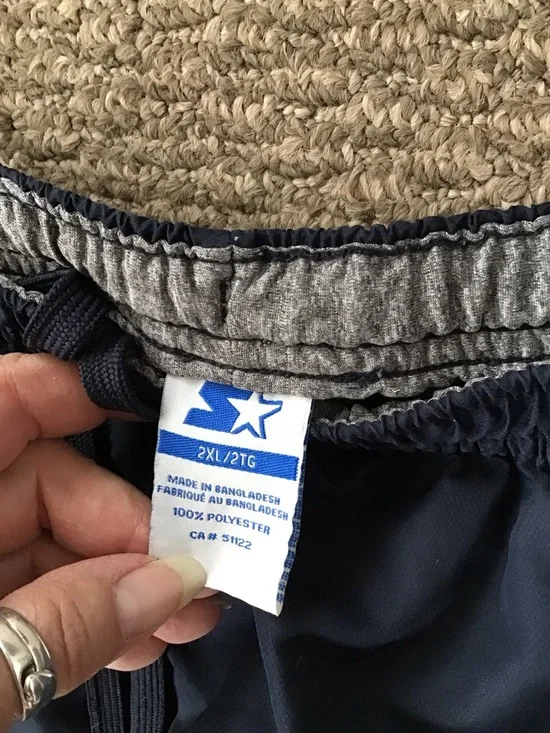 Navy Drawstring walking pants - Picture 3 of 5